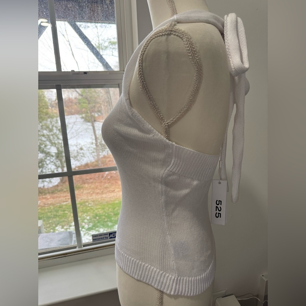 525 America white Knit Tank Top | New with Tags - Picture 4 of 10